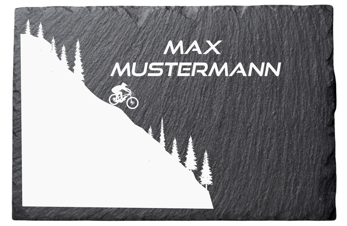 Türschild "Downhill"