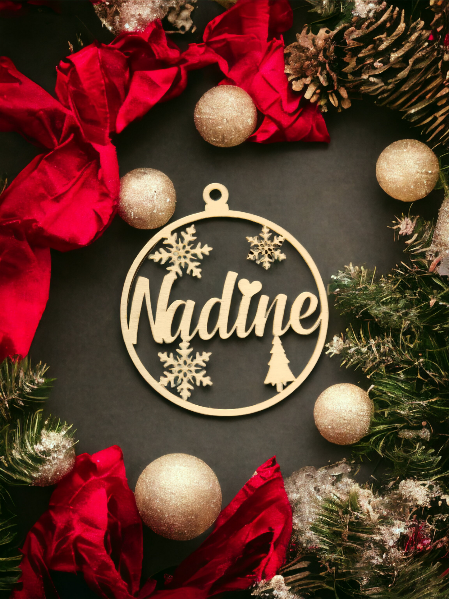 Christbaumschmuck "Name"