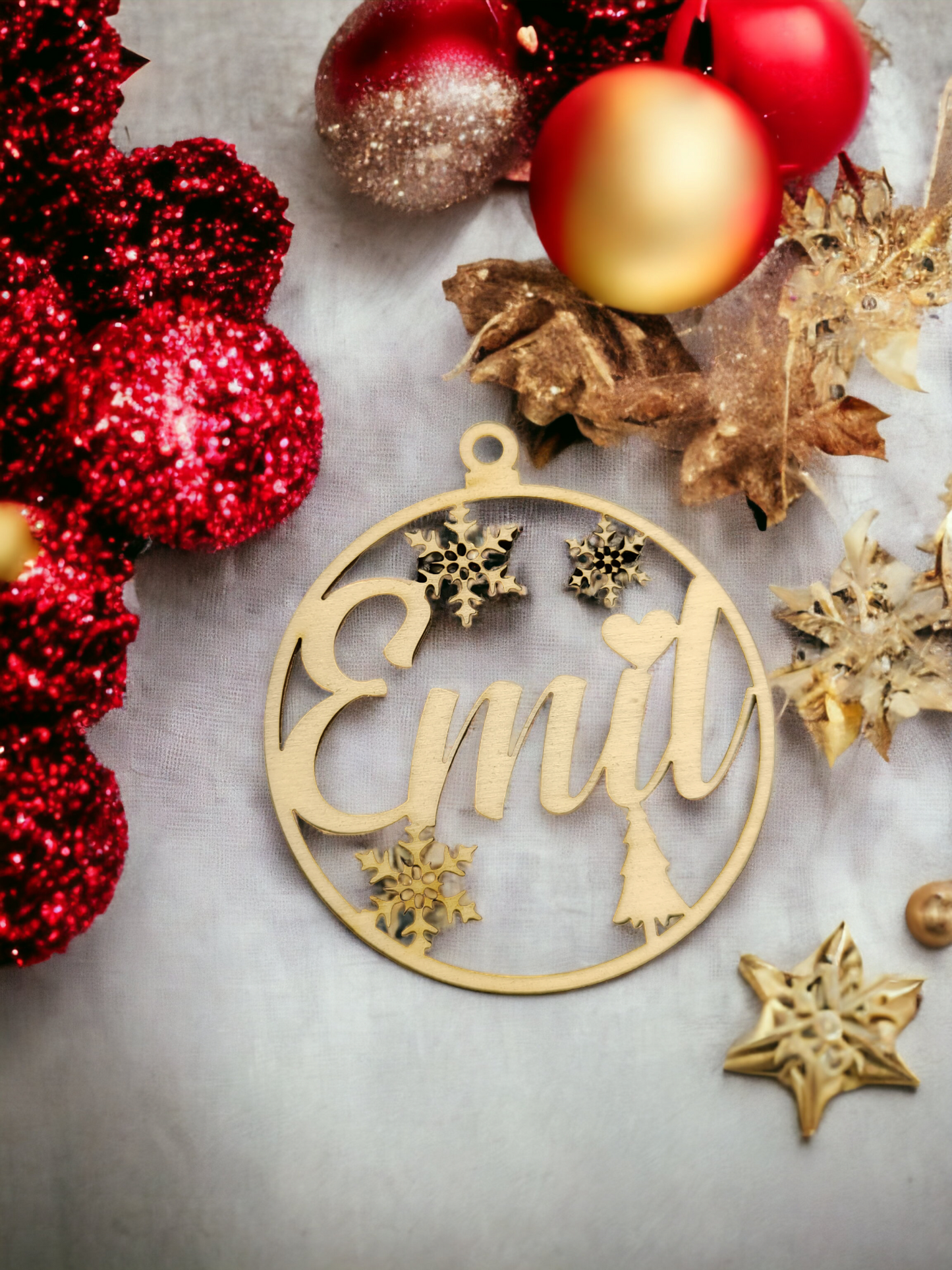 Christbaumschmuck "Name"