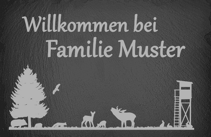 Türschild "Willkommen im Revier"