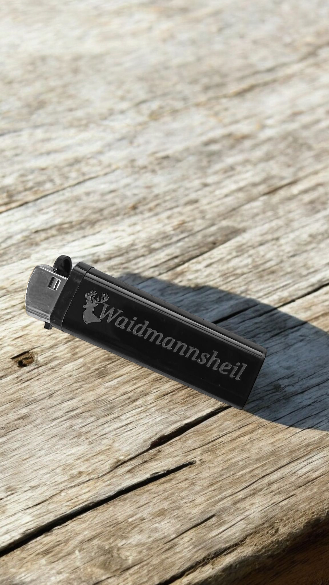 Feuerzeug Motiv "Waidmannsheil"