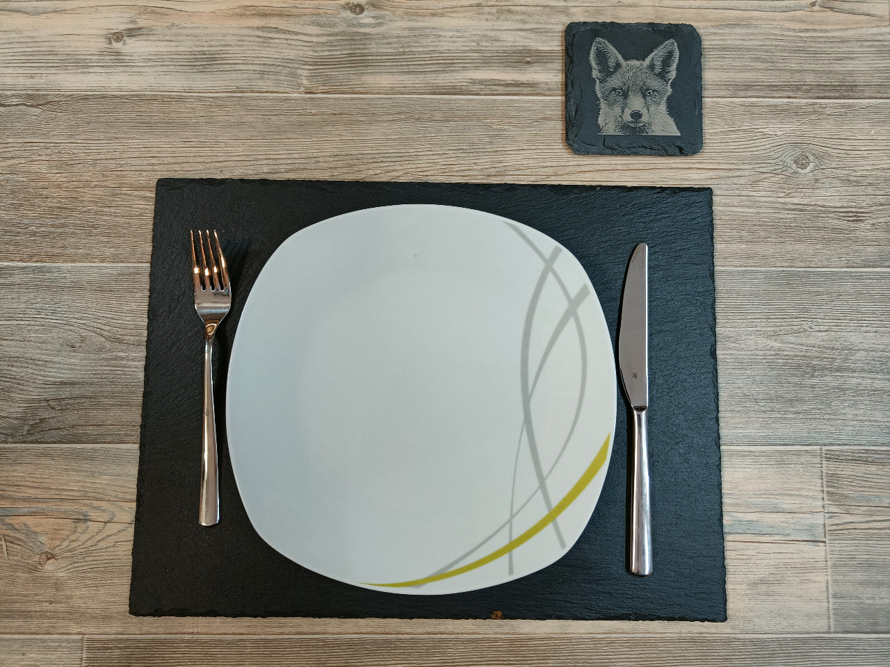 Untersetzer Schiefer Typ "Fuchs"