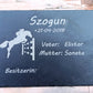 Boxenschild aus Schiefer Typ "Sprung"