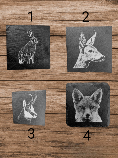 Untersetzer  4er Set "Sparpaket" Tiermotiv