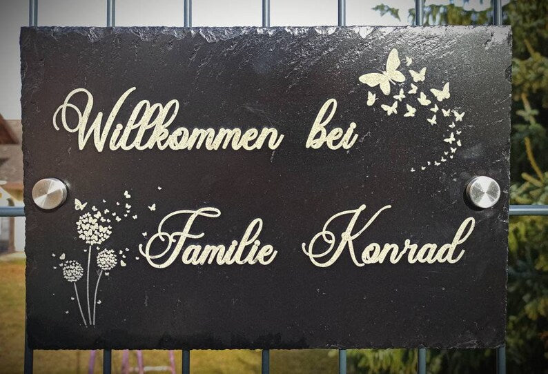Türschild "Blumenwiese"