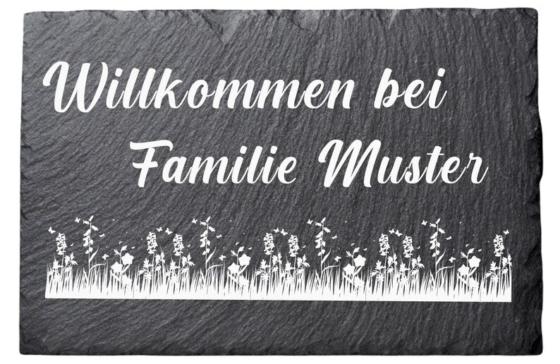 Türschild "Blumenwiese"
